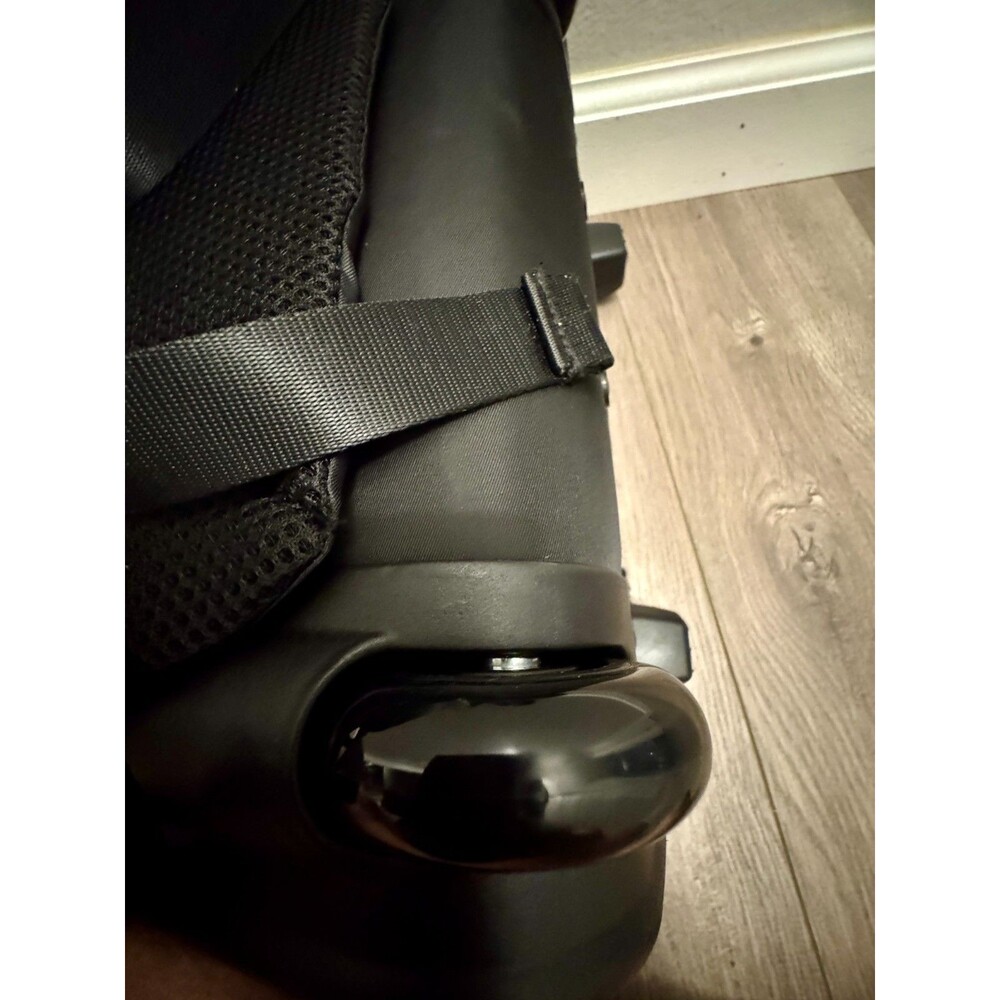Rolling Laptop Backpack Carry On w Wheels Light Flight Travel Bag Black NEW - Picture 15 of 16